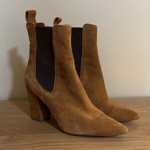 Steve Madden Brown Suede Heeled Boots